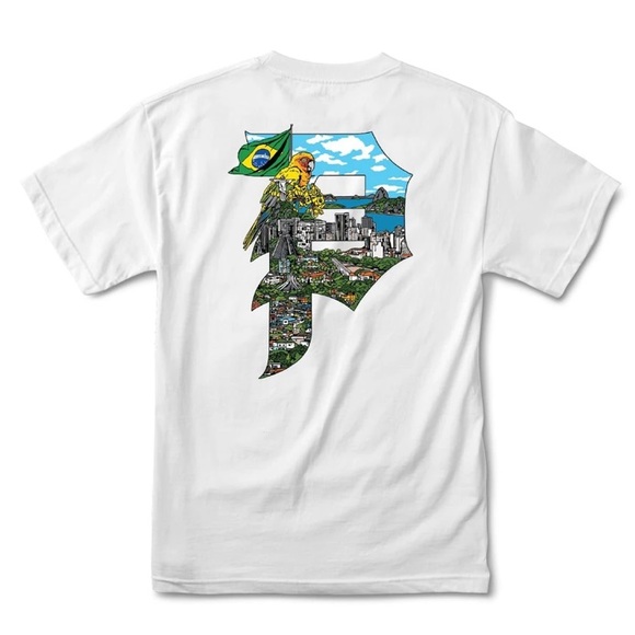 NWT Primitive Dirty P Brazil 🇧🇷 shirt sleeve tee - Picture 1 of 6